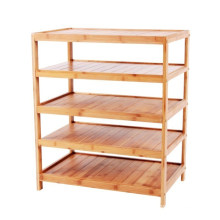 Bamboo 5-Layers Shelves 5-Tier Rack